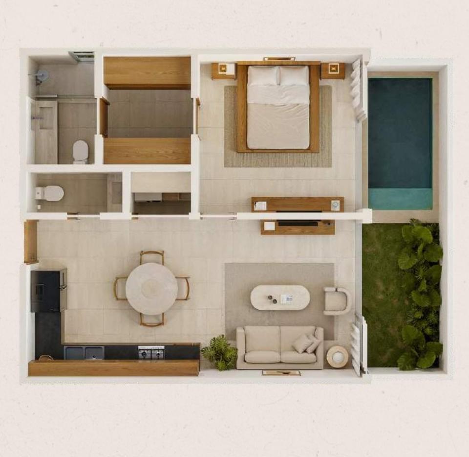 Planta arquitectónica del Modelo A