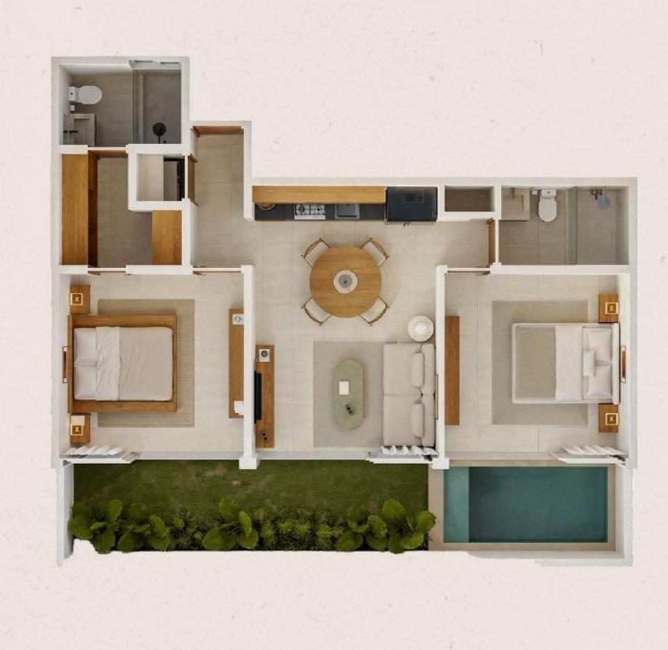 Planta arquitectónica del Modelo B