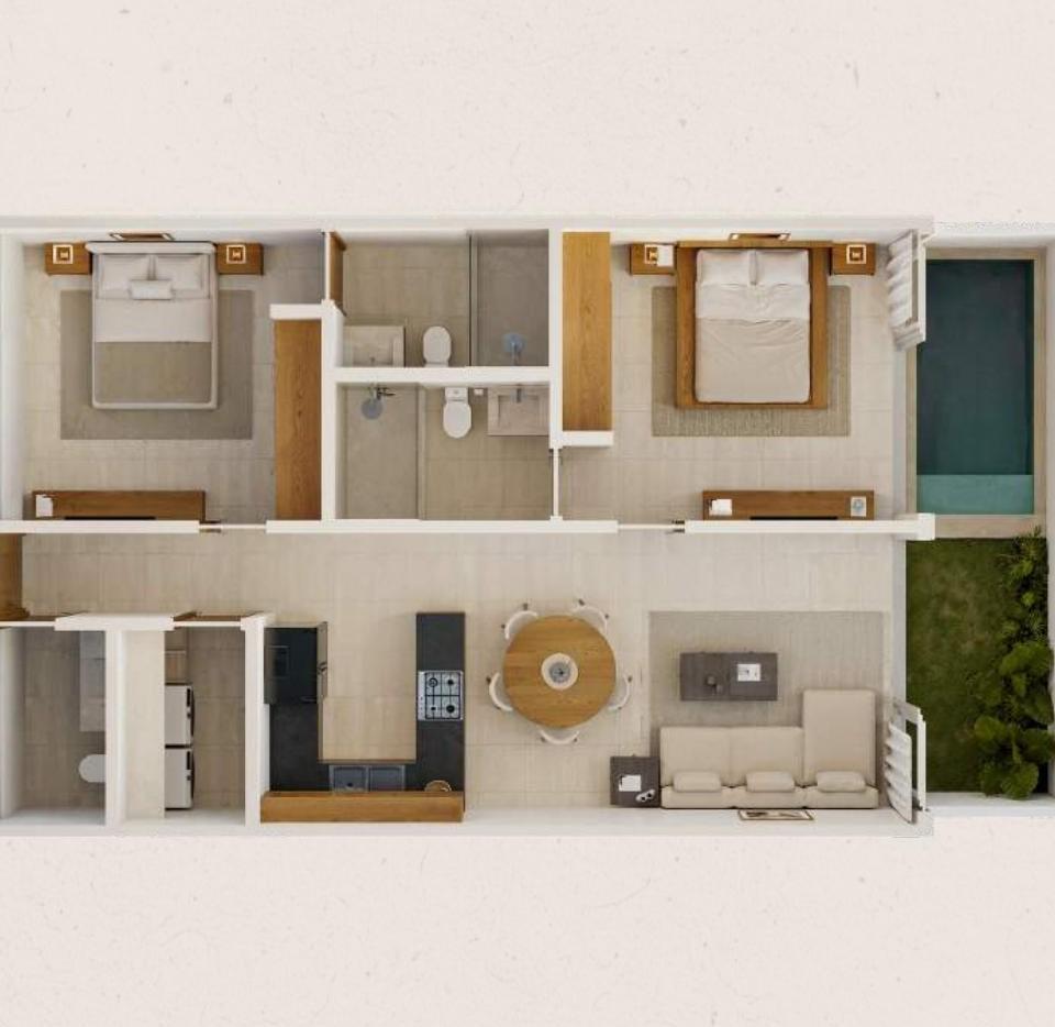 Planta arquitectónica del Modelo D